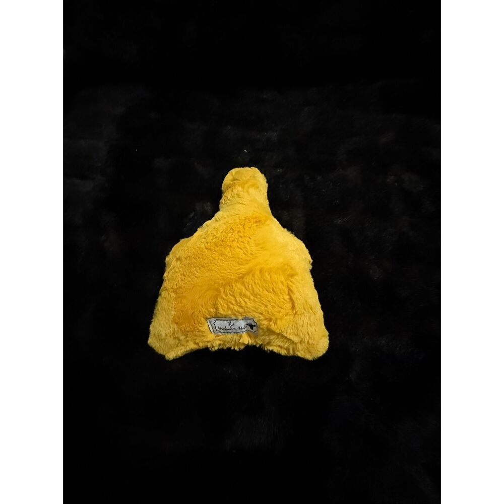 Handmade Heifer yellow minky plush cattle tag stuffed animal